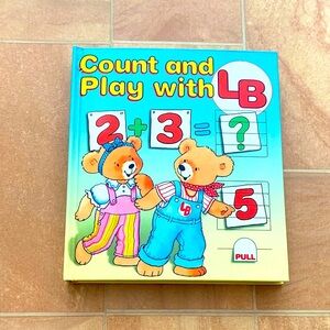 VTG Count & Play Kids Bear Pull Tab Interactive Educational Number Book